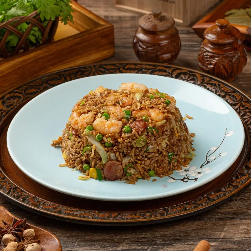 special fried rice with prawns 乱劈柴特别炒饭